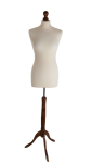 Manekin krawiecki damski - drewniana podstawa