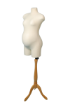 Manekin krawiecki ciążowy - drewniana podstawa