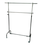 Stojak odzieżowy na kołach transporter z poprzeczką MOCNY STENDER