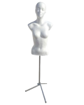 Manekin styropianowy z głową METALOWA PODSTAWA różne rodzaje