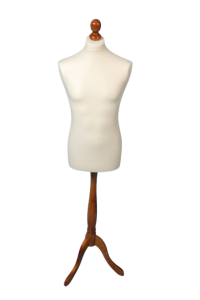 Manekin krawiecki męski standard - drewniana podstawa