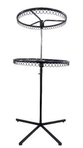 Stojak odzieżowy obrotowy koło podwójne - różne kolory