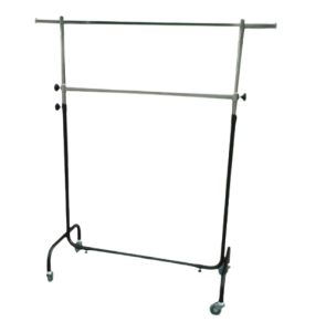 Stojak odzieżowy na kołach transporter z poprzeczką MOCNY STENDER