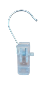 Wieszak z klipsem - haczyk transparentny