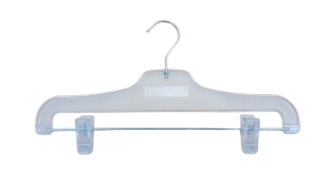 Wieszak odzieżowy z poprzeczką i klamerkami półtransparentny 