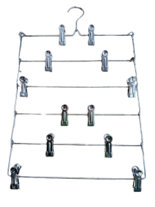 Wieszak organizer do spodni, spódnic z wkładkami antypoślizgowymi 6 ELEMENTÓW