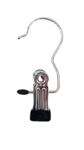 Wieszak z klipsem - haczyk do skarpetek, butów, apaszek