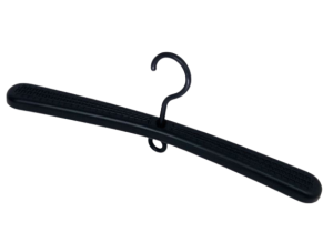 Wieszak typu banan na swetry, marynarki, płaszcze